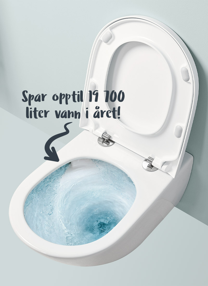 Villeroy & Boch Subway 3.0 toalett med vannbesparende TwistFlush skylleteknologi